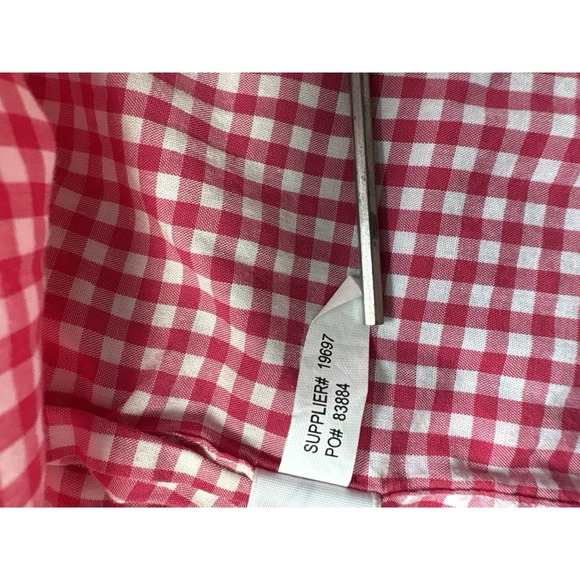 Polo Ralph Lauren Men's Medium Custom Fit Button Down Shirt Gingham Pink White - Picture 7 of 8